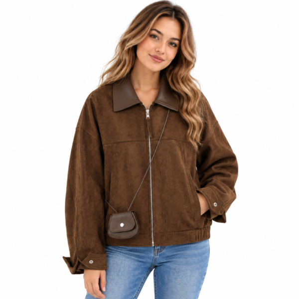 Retro Loose Short Jacket for Women Casual Style